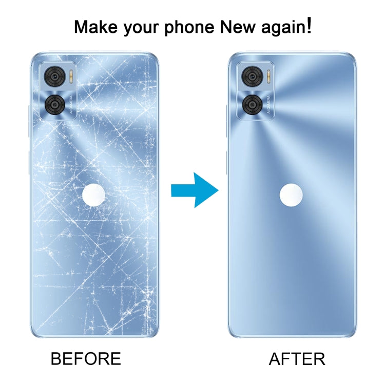 For Motorola Moto E22 Original Battery Back Cover(Deep Blue)