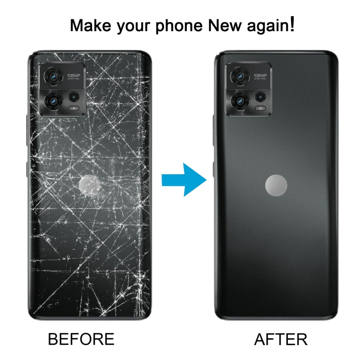 For Motorola Moto G72 Original Battery Back Cover(Blue) - Back Cover by PMC TechLife | Online Shopping South Africa | PMC TechLife