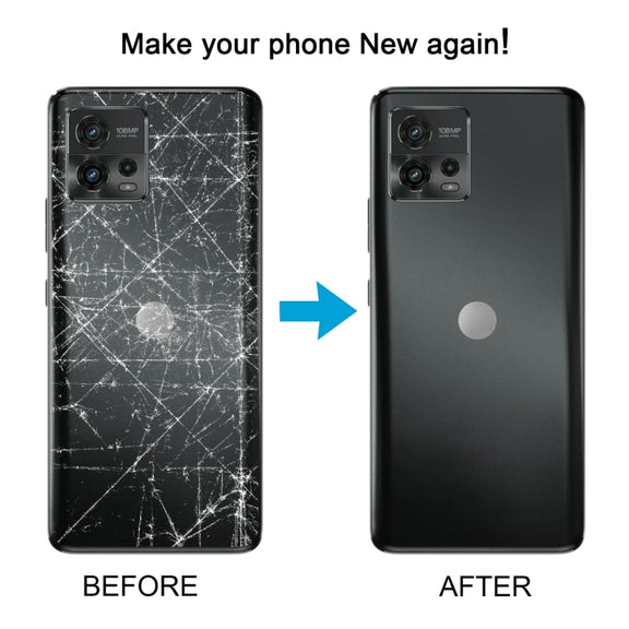 For Motorola Moto G72 Original Battery Back Cover(Blue)