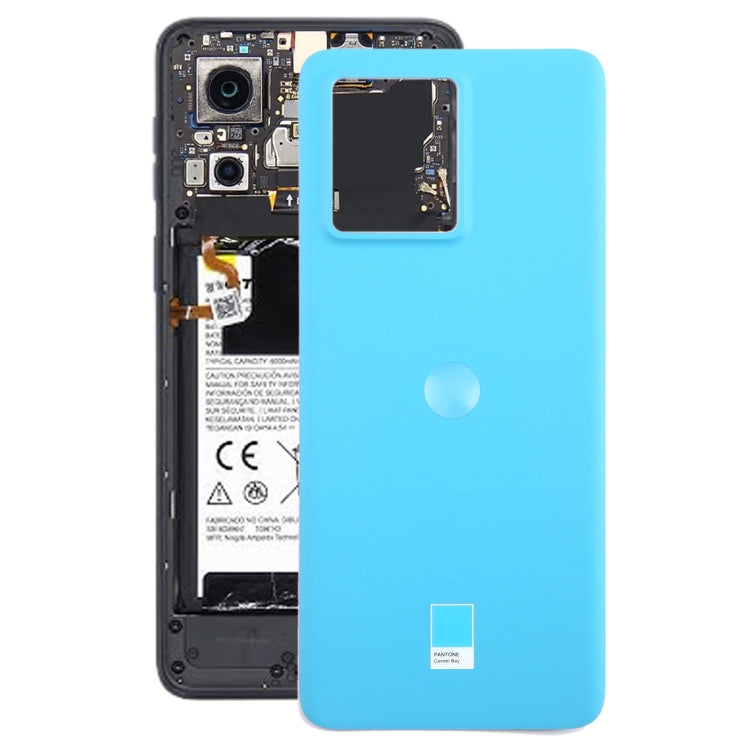 For Motorola Edge 40 Neo Original Battery Back Cover(Blue) - Back Cover by PMC TechLife | Online Shopping South Africa | PMC TechLife