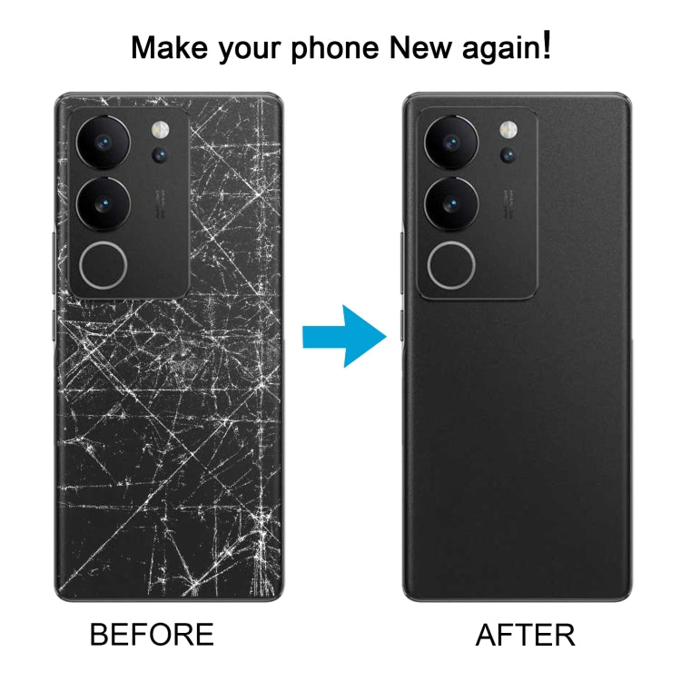 For vivo V29 Original Battery Back Cover with Camera Lens Cover(Purple Red)