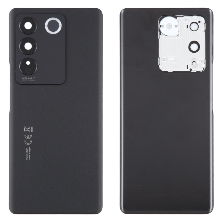 For vivo V27 Pro Original Battery Back Cover with Camera Lens Cover(Black) - Back Cover by PMC TechLife | Online Shopping South Africa | PMC TechLife