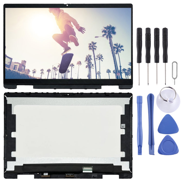 For HP Pavilion x360 14-EK 14-ek0013dx FHD LCD Screen Digitizer Full Assembly with Frame (Black) - HP Spare Parts by PMC TechLife | Online Shopping South Africa | PMC TechLife