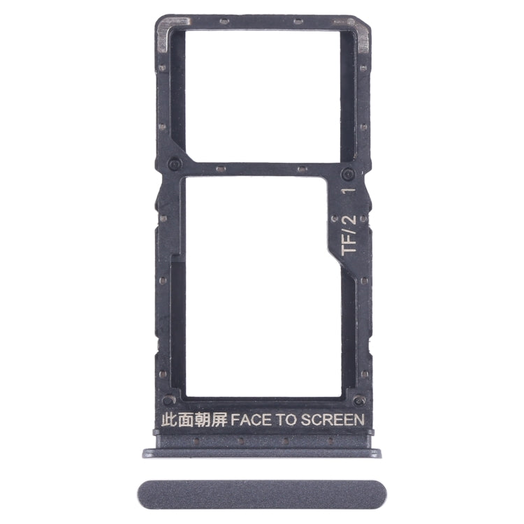 For Xiaomi Redmi Note 12 5G SIM Card Tray + SIM / Micro SD Card Tray (Black) - Card Tray by PMC TechLife | Online Shopping South Africa | PMC TechLife