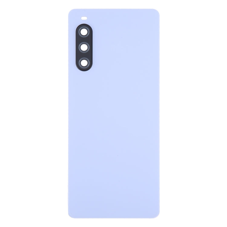 For Sony Xperia 10 V Original Battery Back Cover with Camera Lens Cover(Purple)