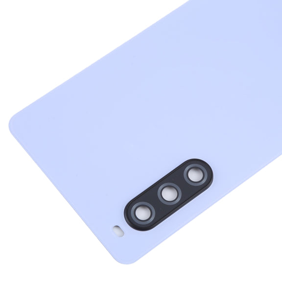 For Sony Xperia 10 V Original Battery Back Cover with Camera Lens Cover(Purple)