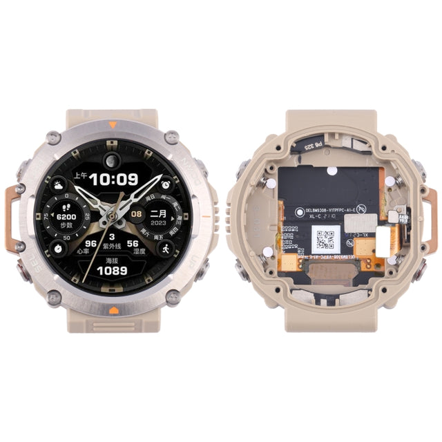 For Amazfit T-Rex Ultra Original LCD Screen Digitizer Full Assembly With Frame(Yellow)