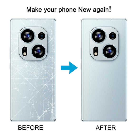 For Tecno Phantom X2 AD8 Original Battery Back Cover(Silver)