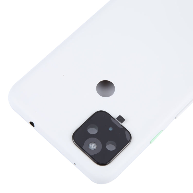 For Google Pixel 4A 5G Battery Back Cover with Camera Lens Cover(White) - Back Cover by PMC TechLife | Online Shopping South Africa | PMC TechLife | Buy Now Pay Later Mobicred