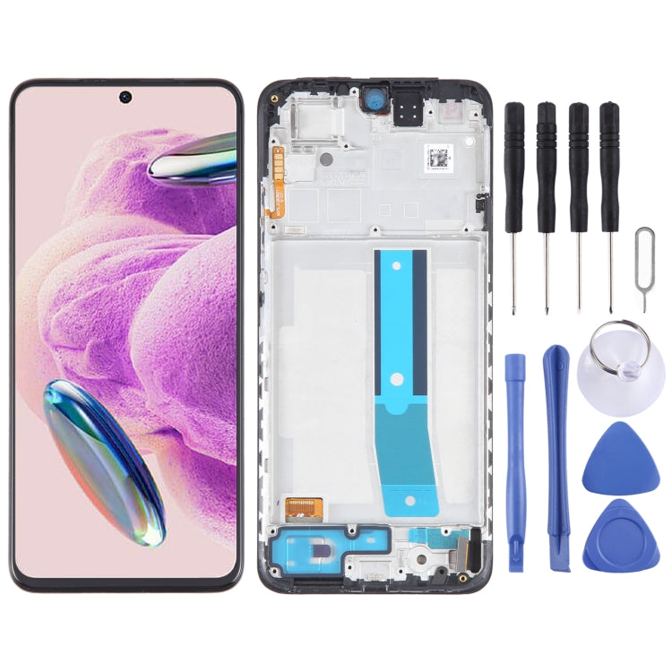 For Xiaomi Redmi Note 12S OLED Material LCD Screen Digitizer Full Assembly with Frame - LCD Screen by PMC TechLife | Online Shopping South Africa | PMC TechLife