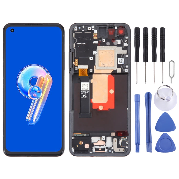 For Asus Zenfone 9 9Z AI2202 Original LCD Screen Digitizer Full Assembly with Frame (Black) - LCD Screen by PMC TechLife | Online Shopping South Africa | PMC TechLife