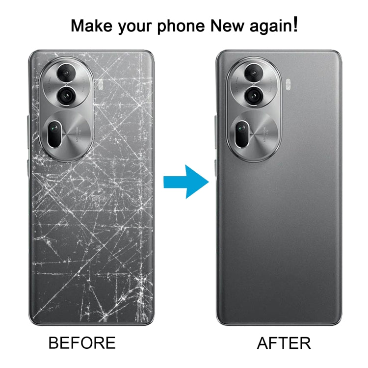 For OPPO Reno11 Pro Global Original Battery Back Cover with Camera Lens Cover(Grey) - Back Cover by PMC TechLife | Online Shopping South Africa | PMC TechLife | Buy Now Pay Later Mobicred