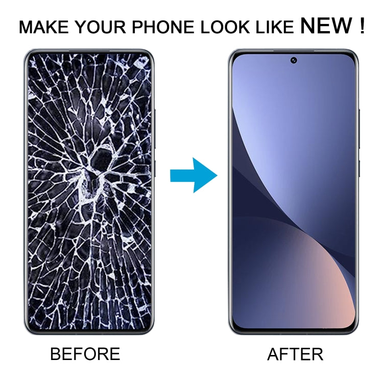 For Xiaomi 12S Original AMOLED Material LCD Screen Digitizer Full Assembly with Frame (Black) - free shipping - PMC TechLife - Order now!