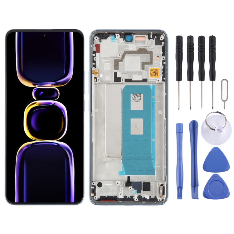 For Xiaomi Redmi K60 Pro Original OLED Material LCD Screen Digitizer Full Assembly with Frame (Blue) - LCD Screen by PMC TechLife | Online Shopping South Africa | PMC TechLife