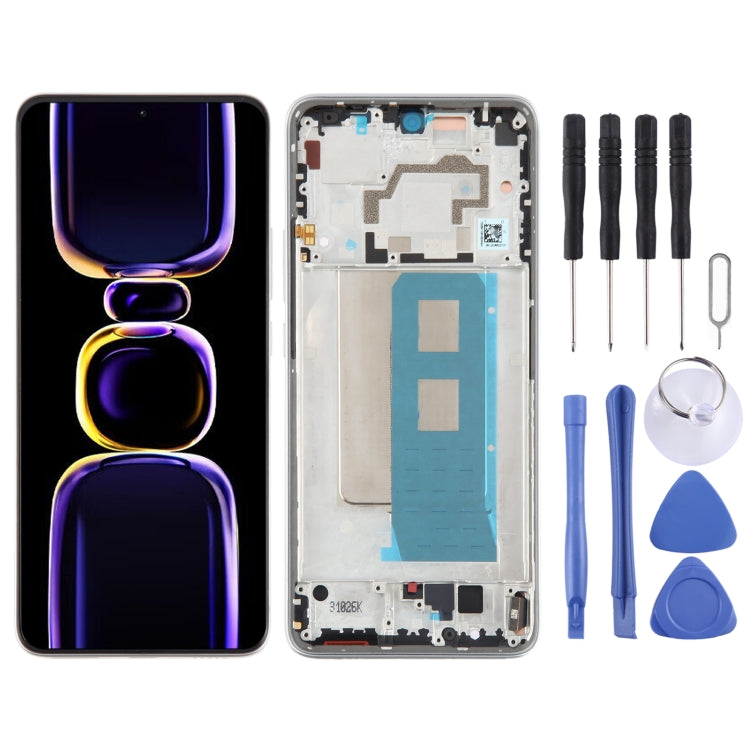 For Xiaomi Redmi K60 Pro Original OLED Material LCD Screen Digitizer Full Assembly with Frame (Silver) - free shipping - PMC TechLife - Order now!
