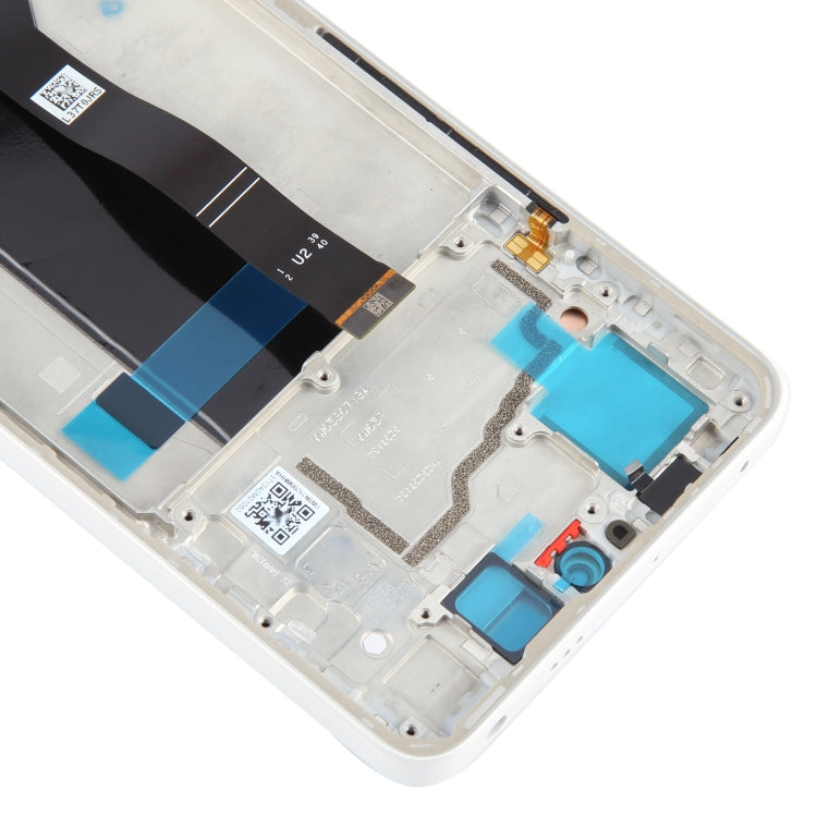 For Xiaomi Redmi Note 13 Pro 5G Original AMOLED Material LCD Screen Digitizer Full Assembly with Frame (White) - LCD Screen by PMC TechLife | Online Shopping South Africa | PMC TechLife