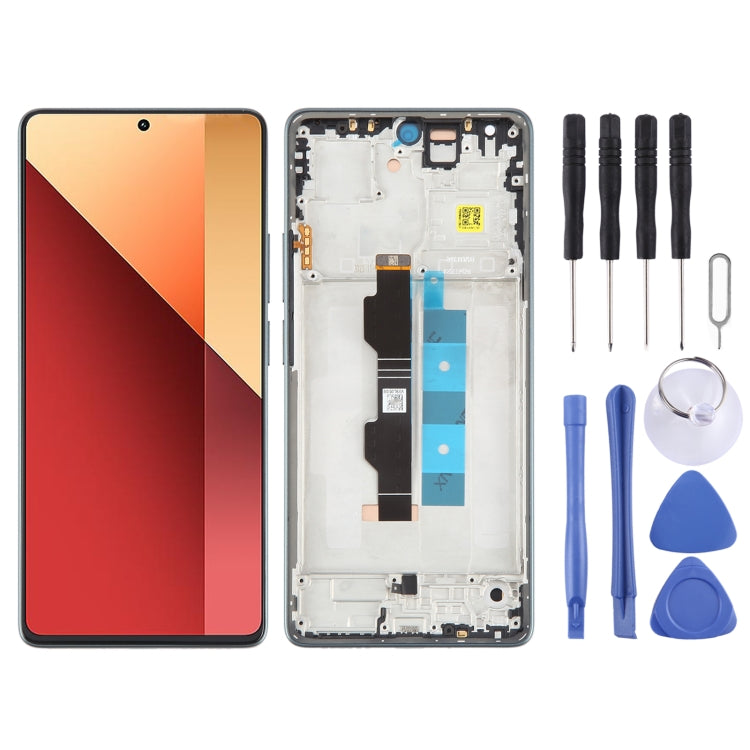 For Xiaomi Poco M6 Pro 4G Original AMOLED Material LCD Screen Digitizer Full Assembly with Frame (Blue) - LCD Screen by PMC TechLife | Online Shopping South Africa | PMC TechLife