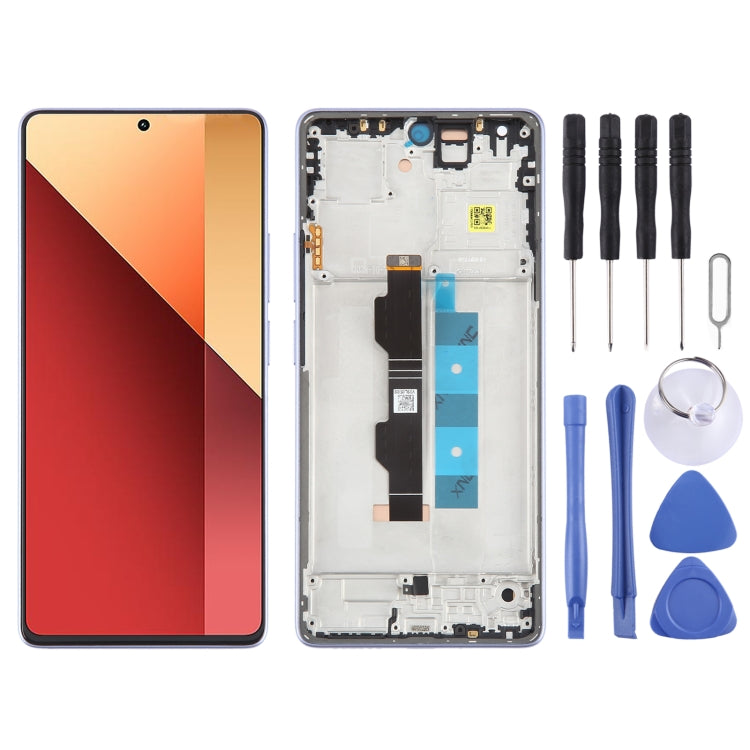 For Xiaomi Poco M6 Pro 4G Original AMOLED Material LCD Screen Digitizer Full Assembly with Frame (Purple) - LCD Screen by PMC TechLife | Online Shopping South Africa | PMC TechLife