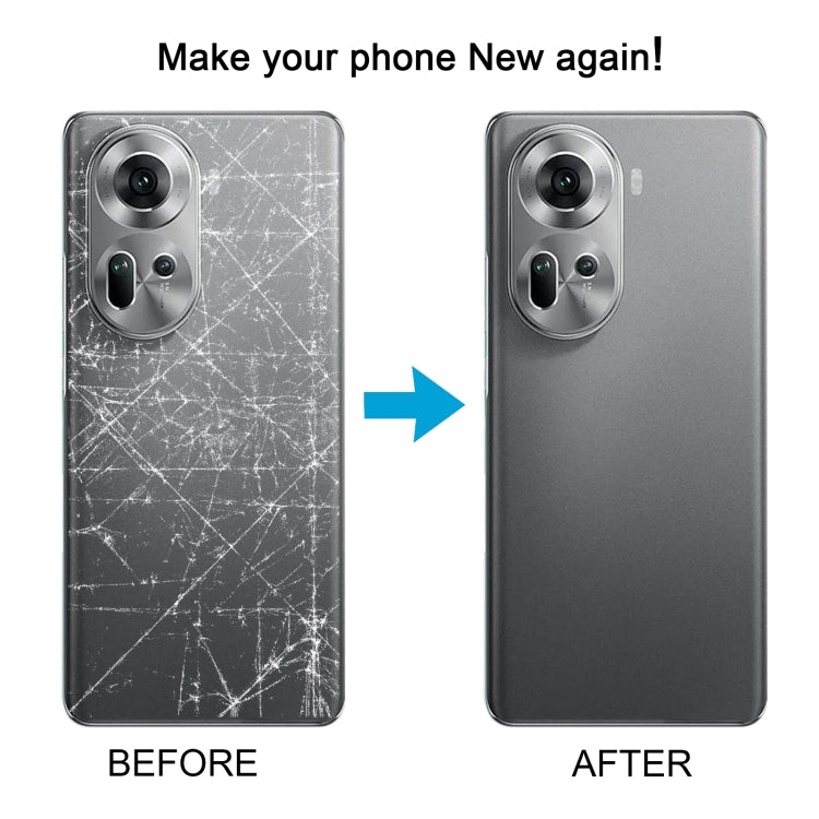 For OPPO Reno11 5G Original Battery Back Cover with Camera Lens Cover(Grey)