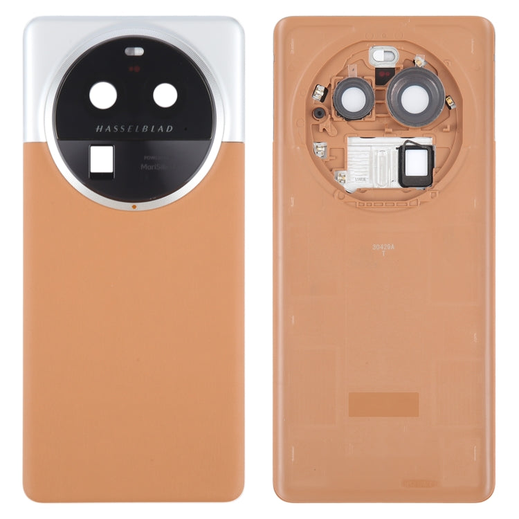 For OPPO Find X6 Pro Original Battery Back Cover with Camera Lens Cover(Brown) - free shipping - PMC TechLife - Order now!