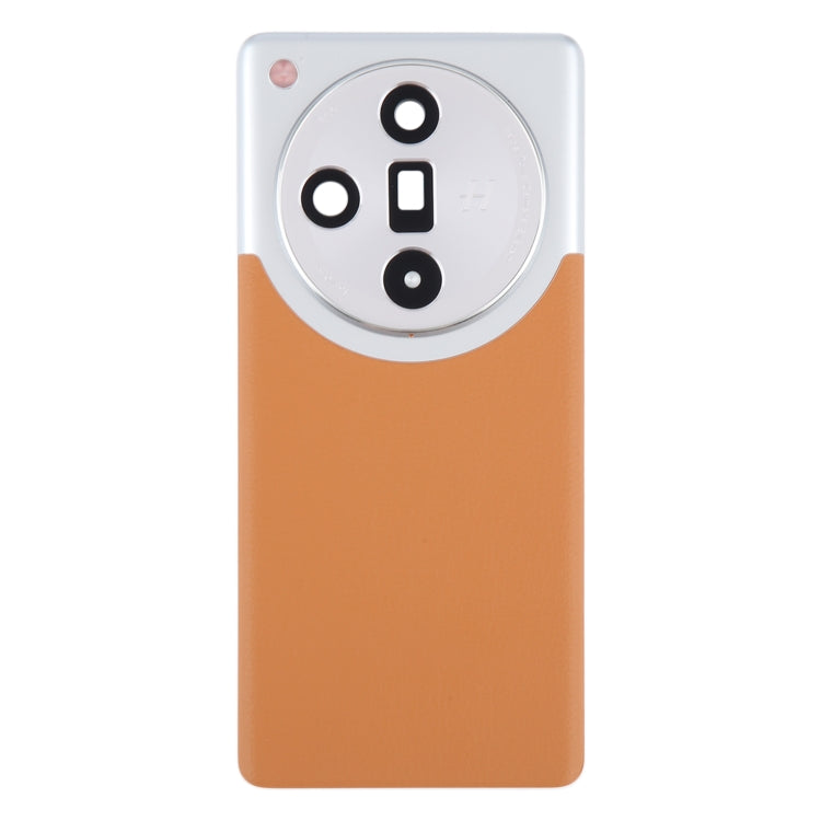 For OPPO Find X7 Ultra Original Battery Back Cover with Camera Lens Cover(Brown)