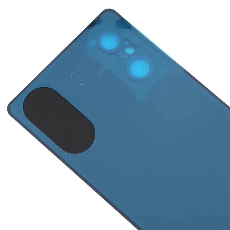 For Sony Xperia 5 V Battery Back Cover with Camera Lens Cover(Black) - Back Cover by PMC TechLife | Online Shopping South Africa | PMC TechLife | Buy Now Pay Later Mobicred