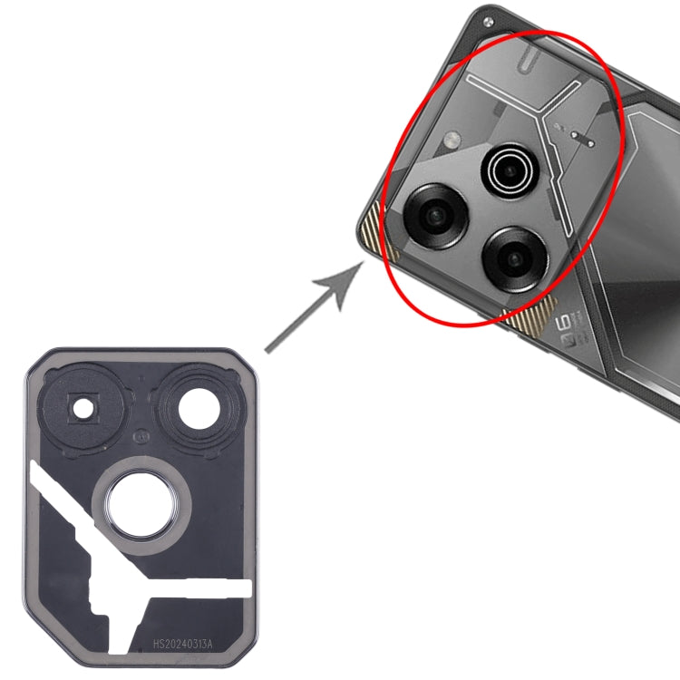 For Tecno Pova 6 Original Rear Camera Frame (Black) - Camera Parts by PMC TechLife | Online Shopping South Africa | PMC TechLife | Buy Now Pay Later Mobicred