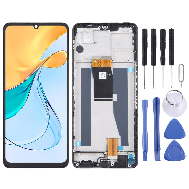 For ZTE Blade V50 Vita 8550 LCD Screen Digitizer Full Assembly with Frame (Black) - For ZTE by PMC TechLife | Online Shopping South Africa | PMC TechLife | Buy Now Pay Later Mobicred