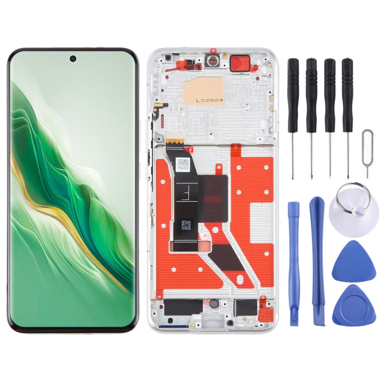 For Honor Magic6 Original LCD Screen Digitizer Full Assembly with Frame (Silver) - LCD Screen by PMC TechLife | Online Shopping South Africa | PMC TechLife | Buy Now Pay Later Mobicred