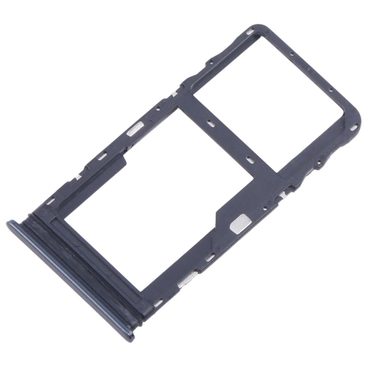 For TCL 20s Original SIM Card Tray + Micro SD Card Tray (Black)