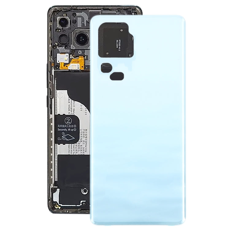 For vivo V30 Pro Battery Back Cover with Camera Lens Cover(Blue) - Back Cover by PMC TechLife | Online Shopping South Africa | PMC TechLife | Buy Now Pay Later Mobicred