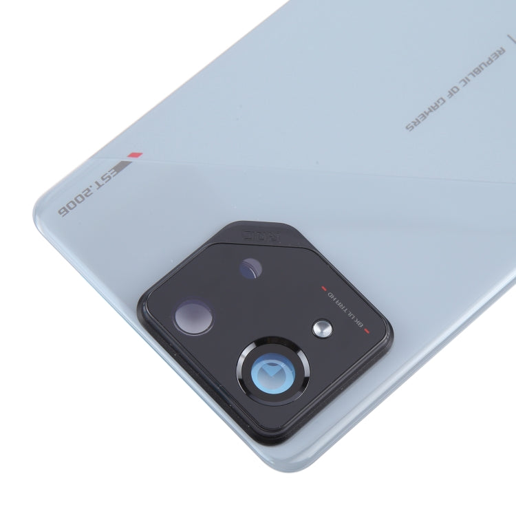 For Asus ROG Phone 8 AI2401 Original Glass Battery Back Cover with Camera Lens Cover(Grey) - Back Cover by PMC TechLife | Online Shopping South Africa | PMC TechLife | Buy Now Pay Later Mobicred