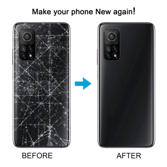 For Xiaomi Redmi K30S Glass Battery Back Cover(Black)