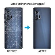 For Motorola Edge+ 2020 Original Battery Back Cover(Blue)