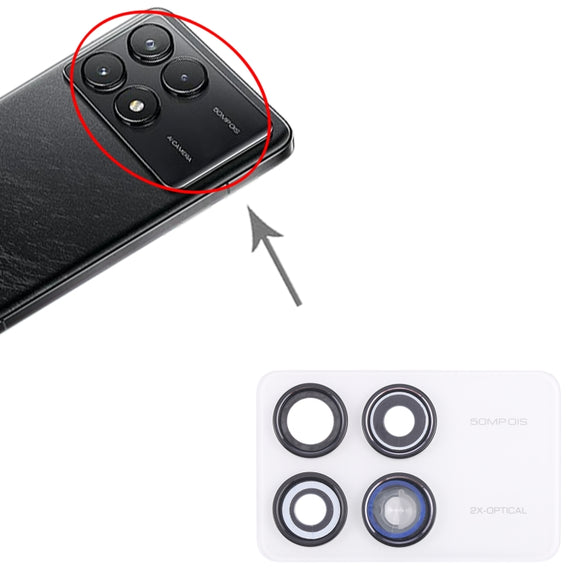 For Xiaomi Redmi K70 Pro Back Camera Lens Frame (White)