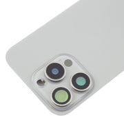 For iPhone 16 Pro Original Glass Battery Back Cover with Camera Lens Cover + MagSafe Magnet(Silver)