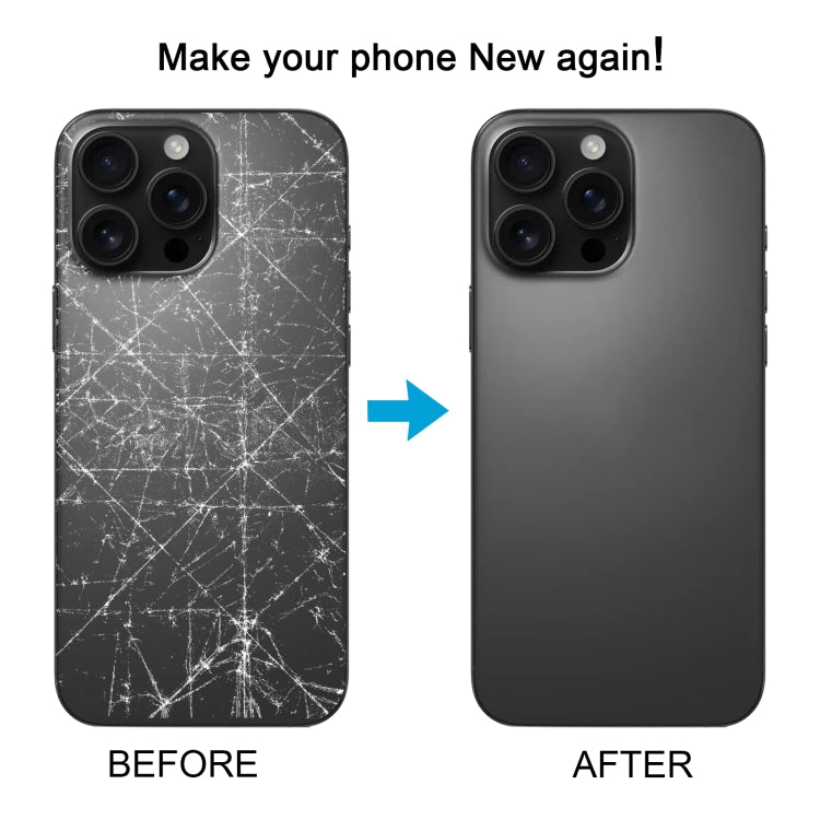 For iPhone 16 Pro Original Glass Battery Back Cover with Camera Lens Cover + MagSafe Magnet(Silver)