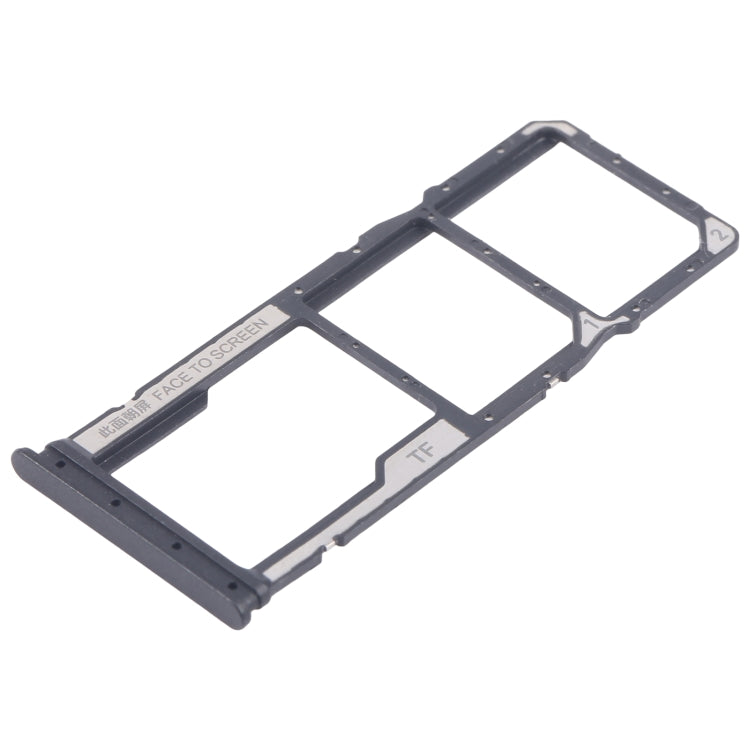 For Xiaomi Redmi 13R Original SIM Card Tray + SIM Card Tray + Micro SD Card Tray (Black)