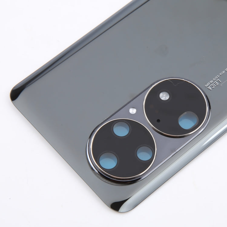 For Huawei P50 Pro Battery Back Cover with Camera Lens(Black)