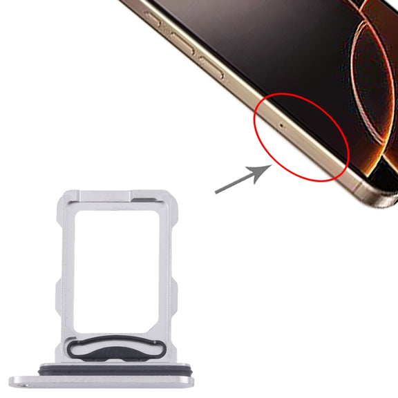 For iPhone 16 Pro Max SIM + SIM Card Tray (White)