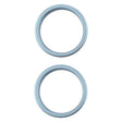 For iPhone 16 2pcs/set Rear Camera Glass Lens Metal Outside Protector Hoop Ring (Green) -  by PMC Jewellery | Online Shopping South Africa | PMC Jewellery | Buy Now Pay Later Mobicred