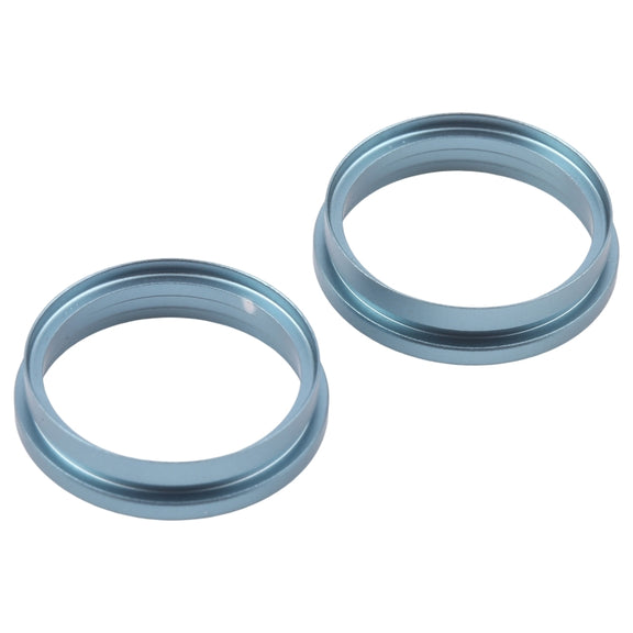 For iPhone 16 2pcs/set Rear Camera Glass Lens Metal Outside Protector Hoop Ring (Green)