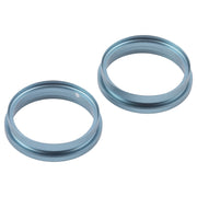 For iPhone 16 Plus 2pcs/set Rear Camera Glass Lens Metal Outside Protector Hoop Ring (Green)