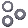 For iPhone 16 Pro 3pcs/Set Camera Lens Cover (Black) - Camera Series by PMC Jewellery | Online Shopping South Africa | PMC Jewellery | Buy Now Pay Later Mobicred