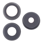 For iPhone 16 Pro 3pcs/Set Original Camera Lens Cover (Black)
