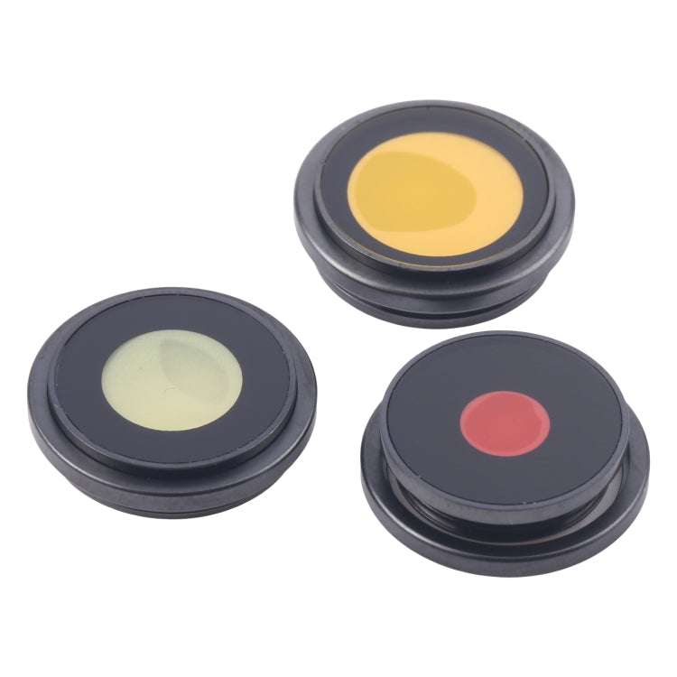For iPhone 16 Pro 3pcs/Set Original Camera Lens Cover (Black)