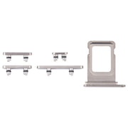 For iPhone 16 Pro Max Original SIM Card Tray + SIM Card Tray + Side Keys (Silver)