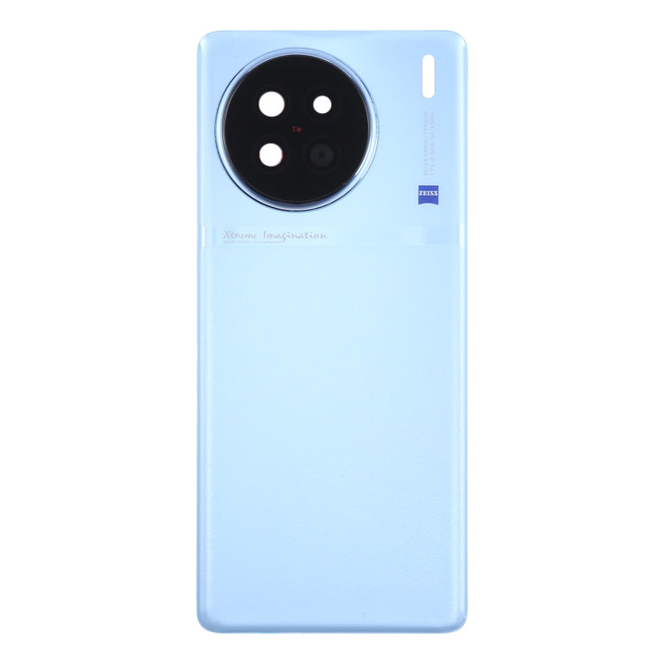 For vivo X90 Battery Back Cover with Camera Lens Cover(Blue) - Back Cover by PMC TechLife | Online Shopping South Africa | PMC TechLife | Buy Now Pay Later Mobicred