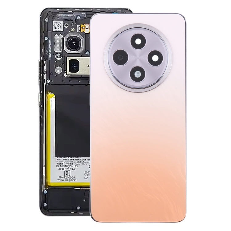 For OPPO Reno12 F Original Battery Back Cover with Middle Frame(Orange) - Back Cover by PMC TechLife | Online Shopping South Africa | PMC TechLife | Buy Now Pay Later Mobicred
