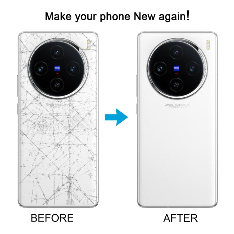 For vivo X100 Battery Back Cover with Camera Lens Cover(Black) - Back Cover by PMC TechLife | Online Shopping South Africa | PMC TechLife | Buy Now Pay Later Mobicred